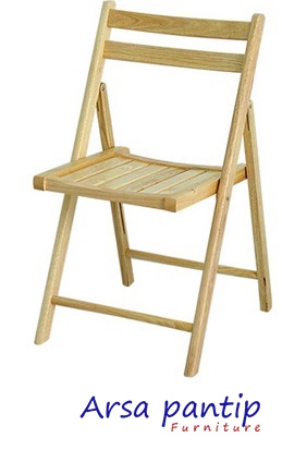 เก้าอี้ไม้พับยางพารา